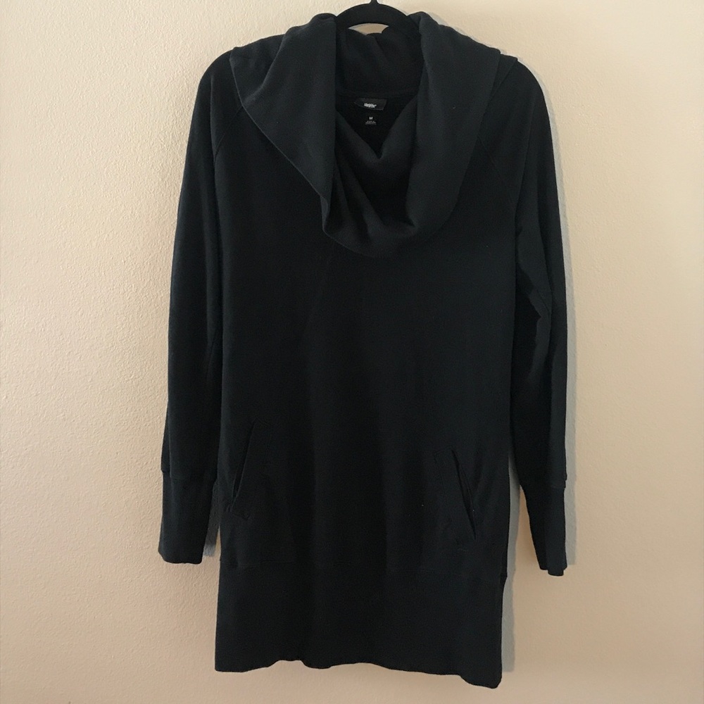 Cowl neck sweater dress with POCKETS!